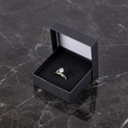 Titanix ring Dames – 925 Sterling Zilver, 18k goud­verguld – 1 Karaat Moissanite (Lab-Diamant) met GRA-Certificaat –Luxe Ring