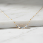 Titanix 925 Sterling zilver 18k goud gecoate Ketting met 1.7 karaat Moissanites (lab diamanten) – Met GRA Certificaat