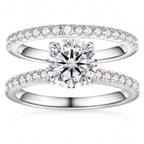 Titanix Bridal Set 2 karaat moissanite witgoud verguld maat 54