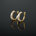 2,76 karaat moissanite (lab diamant) oorbellen | 925 sterling Zilver, 18k goudverguld