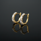 2,76 karaat moissanite (lab diamant) oorbellen | 925 sterling Zilver, 18k goudverguld