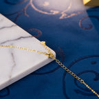 Titanix Ketting Dames – 925 Sterling Zilver, 18k Goudverguld – 2 Karaat Moissanite (Lab-Diamant) met GRA-Certificaat – Luxe grote steen