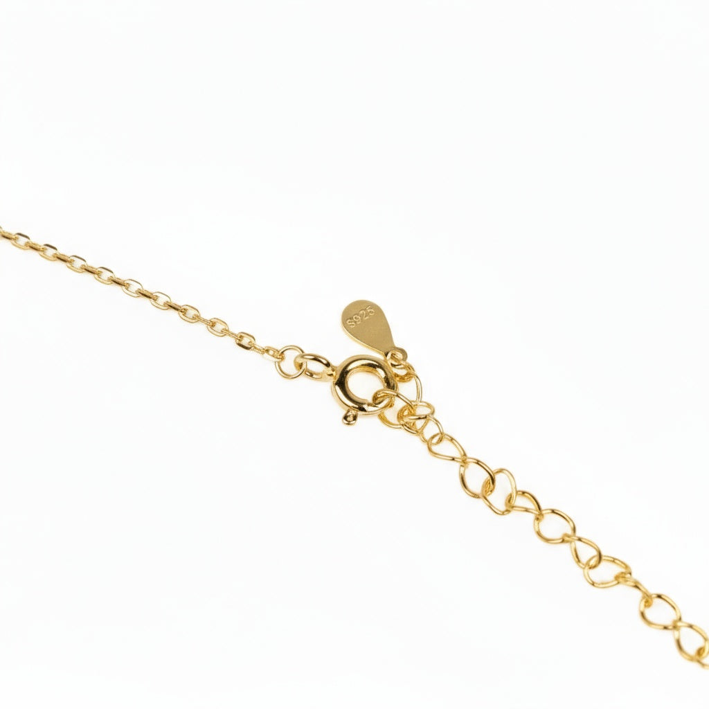 Titanix 925 Sterling zilver 18k goud gecoate Ketting met 1.7 karaat Moissanites (lab diamanten) – Met GRA Certificaat