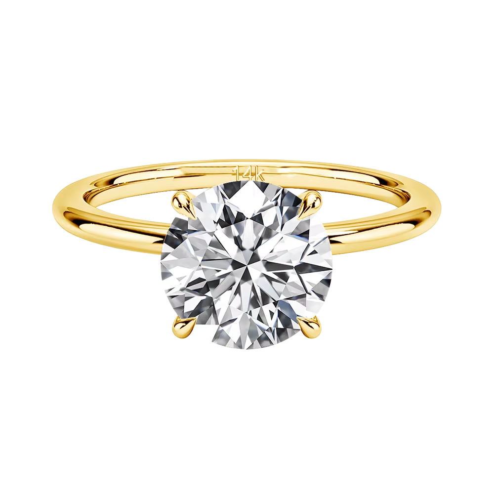 2 karaat Moissanite (lab diamant) ring | 14 Karaat Goud | 17.25 mm / Maat 54