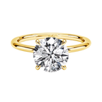 2 karaat Moissanite (lab diamant) ring | 14 Karaat Goud | 17.25 mm / Maat 54