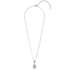 Titanix Ketting Dames – 925 Sterling Zilver, 18k Witgoud­verguld – 1 Karaat Moissanite (Lab-Diamant) met GRA-Certificaat – Mooie Elegante Ketting