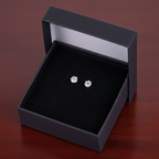 Titanix Oorbellen Dames – 925 Sterling Zilver, 18k Goud­verguld – 1 Karaat Moissanite (Lab-Diamant) met GRA-Certificaat – Luxe Klauw Oorbellen