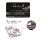 Titanix Ketting Dames – 925 Sterling Zilver, 18k Witgoud­verguld – 1 Karaat Moissanite (Lab-Diamant) met GRA-Certificaat – Mooie Elegante Ketting