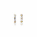 Titanix Oorbellen Dames – 925 Sterling Zilver, 18k Goudverguld – 2,76 Karaat Moissanite (Lab-Diamant) met GRA-Certificaat – Luxe Hoops Oorbellen