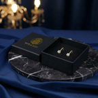 2,0 karaat moissanite (lab diamant) oorbellen | 925 sterling Zilver, 14k goudverguld