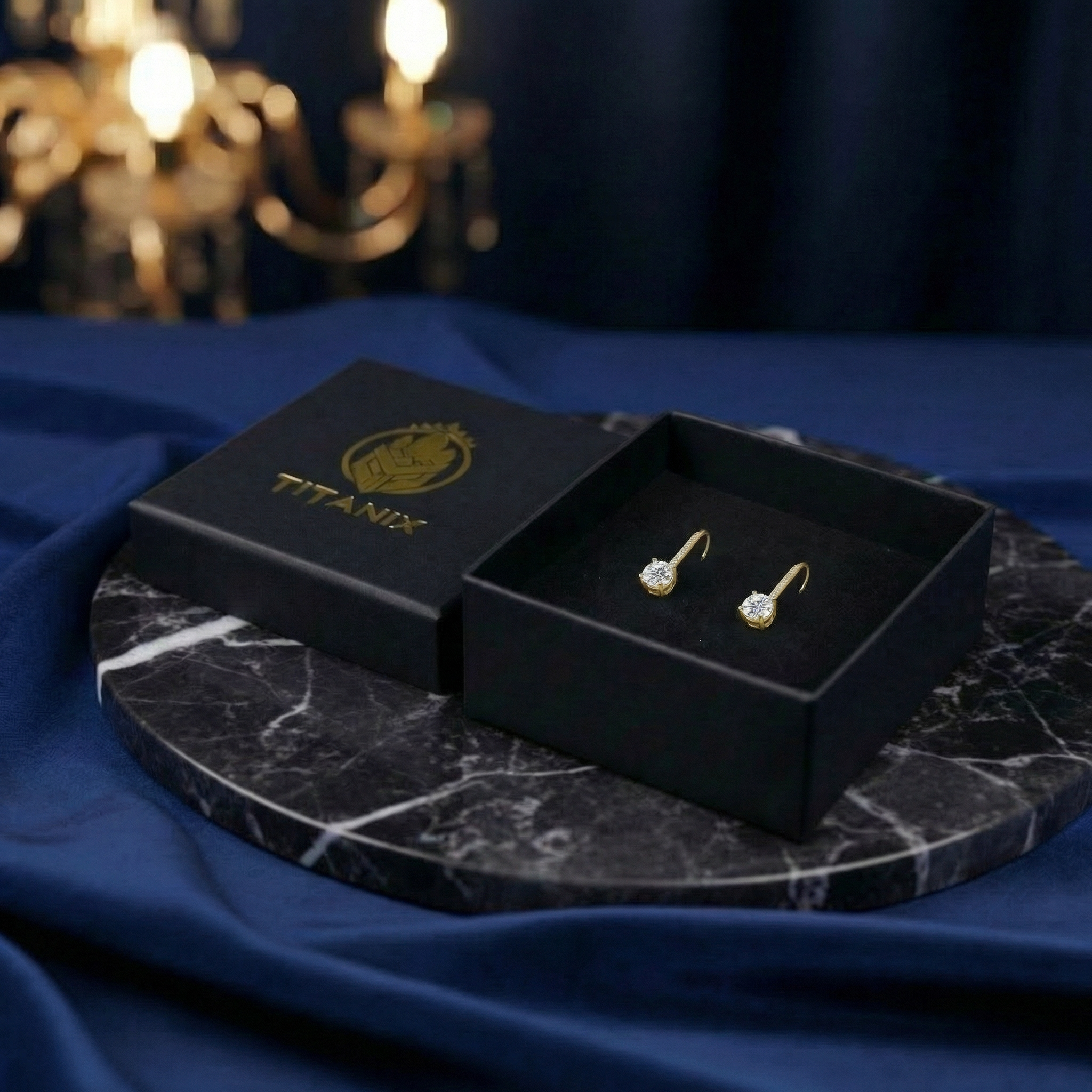 2,0 karaat moissanite (lab diamant) oorbellen | 925 sterling Zilver, 14k goudverguld