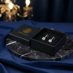 2,0 karaat moissanite (lab diamant) oorbellen | 925 sterling Zilver, 14k Witgoud verguld