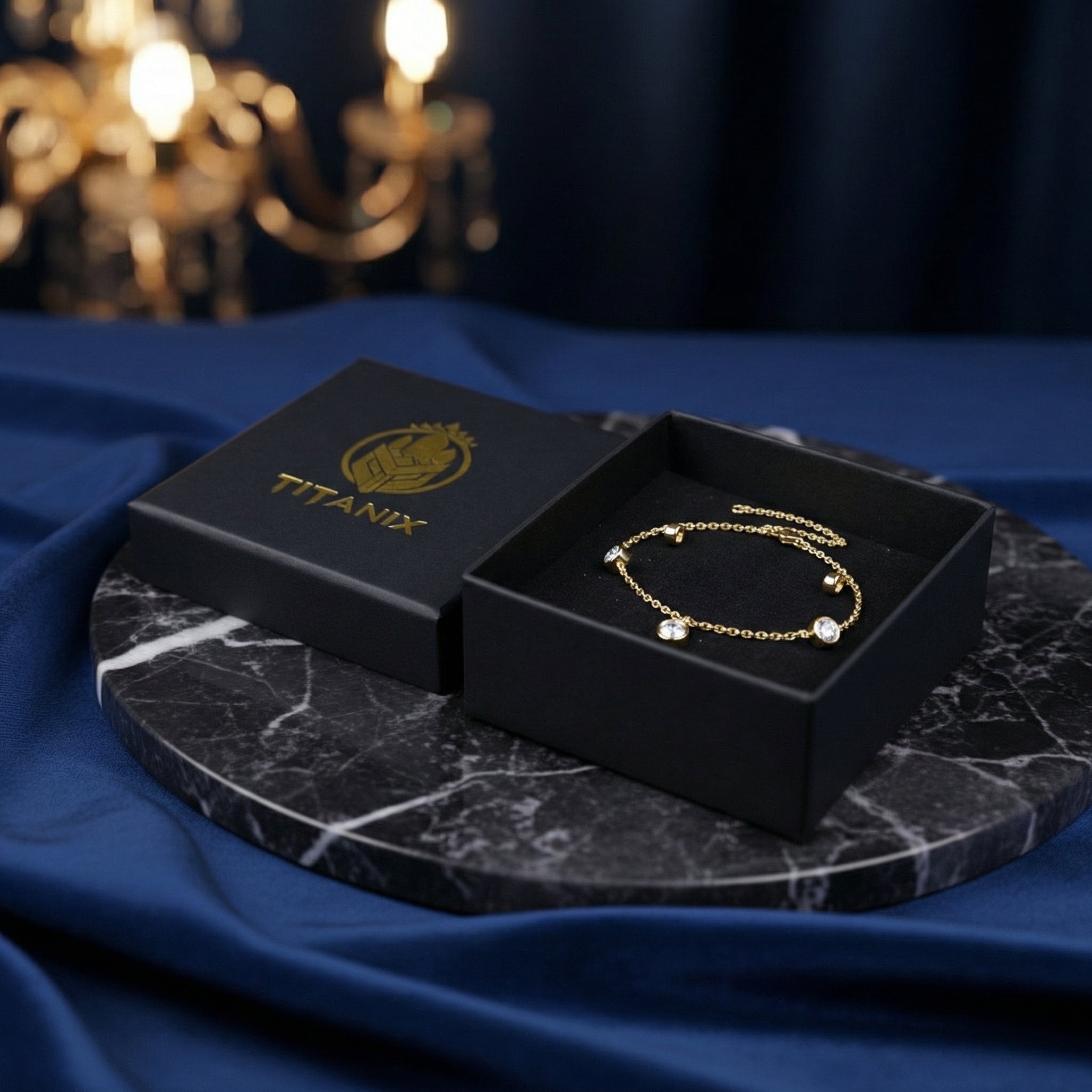 1.5 karaat moissanite (lab diamant) armband | 925 sterling Zilver, 18k Goud­verguld