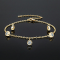 1.5 karaat moissanite (lab diamant) armband | 925 sterling Zilver, 18k Goud­verguld