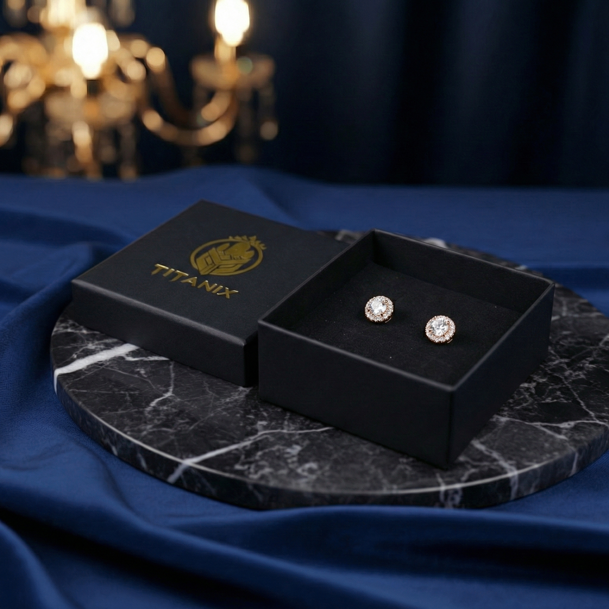 1.6 karaat moissanite (lab diamant) oorbellen | 925 sterling Zilver, 14k Roségoud ­verguld