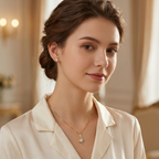 Titanix sieradenset – 2 karaat moissanite (lab diamant) – ketting + oorbellen | 925 sterling zilver, 18k goudverguld | met GRA-certificaat