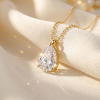 5 karaat moissanite ketting lifestyle - 925 sterling zilver, 18k goudverguld
