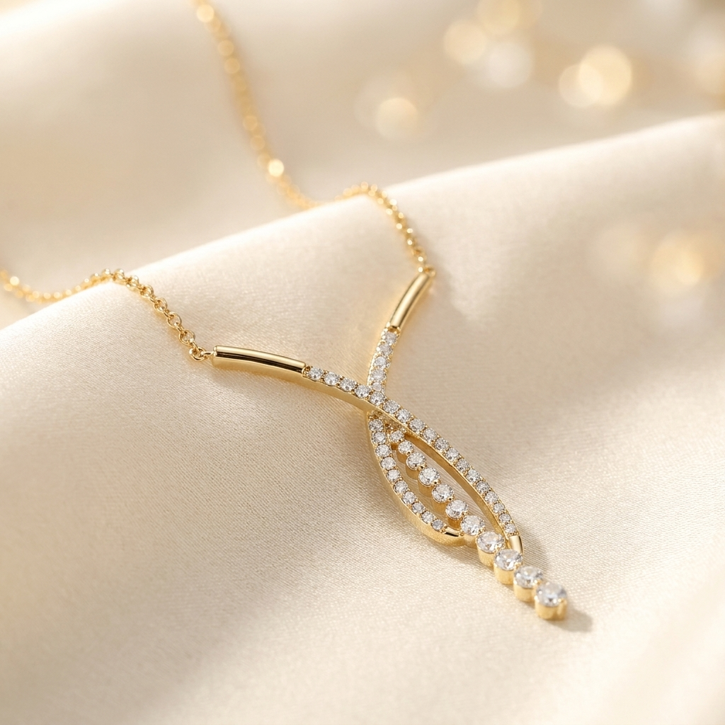Moissanite tennisketting lifestyle - 925 sterling zilver, 18k goudverguld