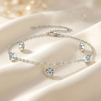Moissanite tennisarmband lifestyle - 925 sterling zilver, witgoudverguld