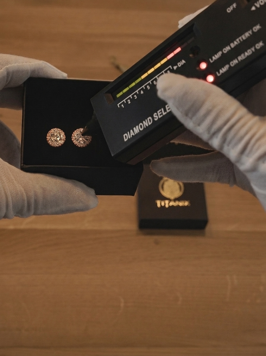 Zilveren Moissanite Oorbellen – 1,0 Karaat (rhodiumverguld)