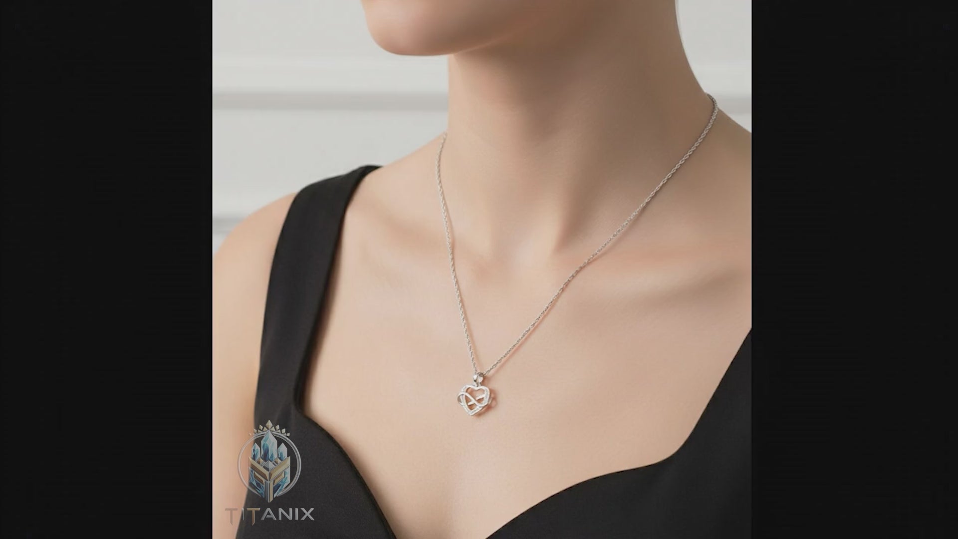 Titanix Ketting Dames – 925 Sterling Zilver Hartje – Pure Elegantie & Tijdloos Geschenk