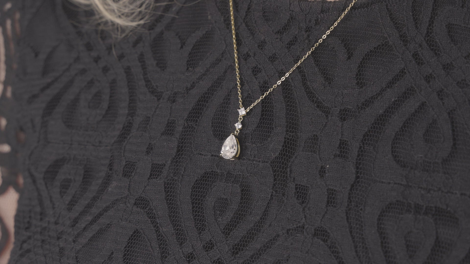 2 karaat moissanite (lab diamant) ketting | 925 sterling Zilver en 18k goudverguld